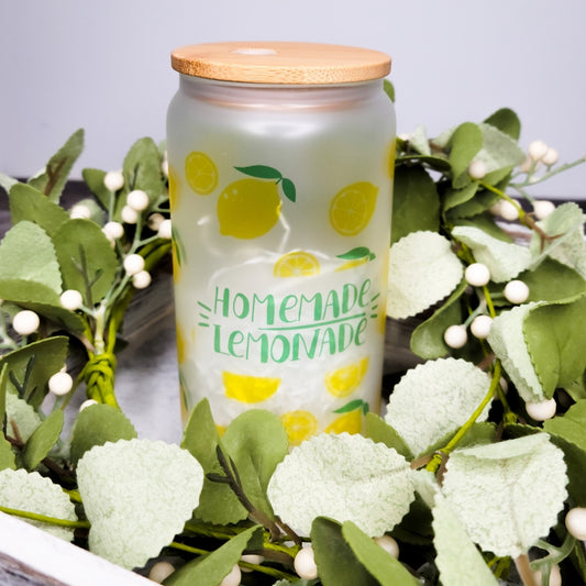 Homemade Lemonade - 16oz Glass Can